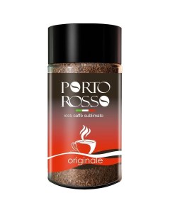 Кофе растворимый сублимированный Platino 90 г стеклянная банка Porto rosso