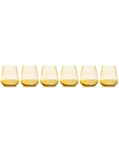 Набор стаканов для виски Opium янтарный 450 мл 6 шт Lareine