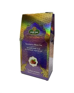 Чай Черный Ассам с клубникой 80 г Arati tea