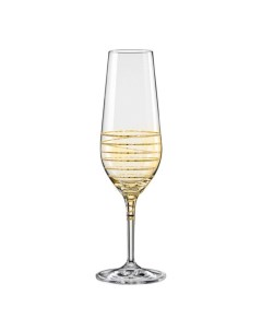 Набор бокалов для шампанского Аморосо 200 мл 2 шт Bohemia crystall