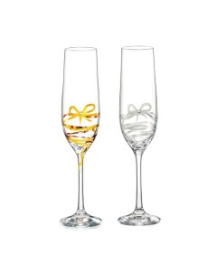 Набор бокалов для шампанского Виола 190 мл 2 шт Bohemia crystall