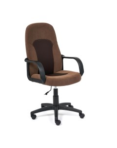 Кресло компьютерное Parma флок ткань коричневый Tc