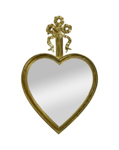 Зеркало настенное Сердце золотистое 29х2х45 см Гласар