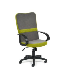 Кресло компьютерное 15145 флок серый олива Tc