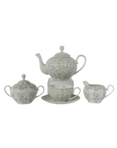 Сервиз чайный Джулия грэй 6 персон 17 предметов Hatori style freydis
