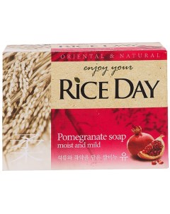 Мыло Rice Day с экстрактом граната и пиона 100 г Cj lion