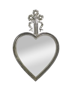 Зеркало настенное Сердце серебристая 29х2х45 см Гласар