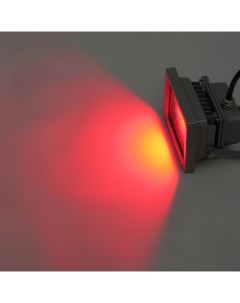 Прожектор led красный 10вт ip65 61144 Онлайт