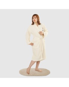 Халат женский sauna Kimono Beige M махровый Asil