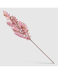 Ветка дуба искусственная 90 см розовая Artborne