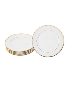 Набор тарелок десертных Белоснежный тюльпан 19 см 6 шт Thun