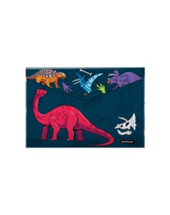 Папка конверт на кнопке пластиковая Dino Planet A4 Erich krause
