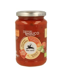 Соус томатный ORGANIC с базиликом 350 г Alce nero