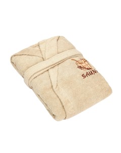 Халат мужской sauna brown m махровый с капюшоном Asil