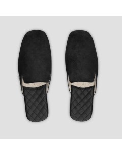 Тапочки Реон черные мужские кожаные размер 46 47 Togas