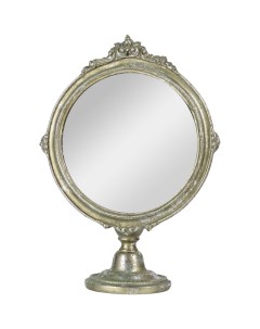 Зеркало настольное серебристое 23х12х32 см Гласар
