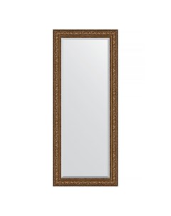 Зеркало напольное с фацетом в багетной раме виньетка состаренная бронза 109 мм 85x205 см Evoform