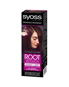 Крем для волос Root Retoucher тонирующий Эффект 7 дней оттенок 6 68 Шоколадный каштановый 60 мл Syoss