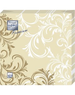 Салфетки бумажные грация 40х40 3сл 20л Home collect premium