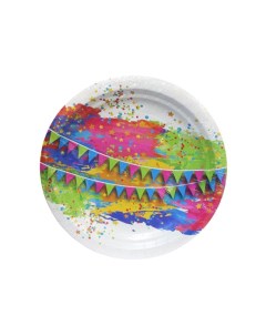Набор тарелок Краски праздника 18 см 6 шт Мистерия
