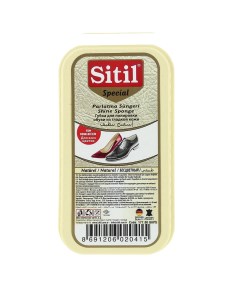 Губка для полировки обуви из гладкой кожи бесцветная Sitil