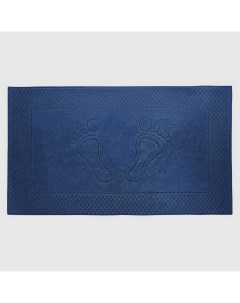 Махровое полотенце Тёмно синие для ног 50х90 см Bahar