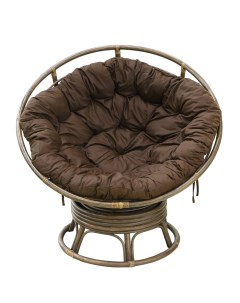 Кресло папасан medium brown с подушкой Rattan grand