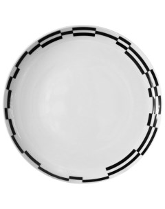 Блюдо мелкое Tom Черно белые полоски 30 см Thun