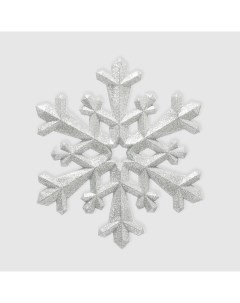Снежинка серебро 22 см Acro