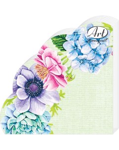 Салфетки бумажные цветочный натюрморт 3сл 12л Art bouquet