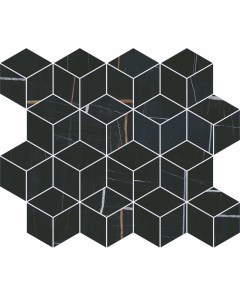 Декор Греппи черный мозаичный T017 14026 45х37 5 см Kerama marazzi