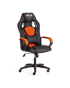 Кресло компьютерное Driver искусственная кожа чёрное с оранжевым 55х49х126 см Tc
