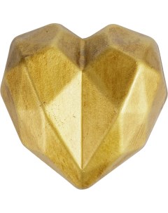 Шкатулка золотое сердце 9х9х5 см Гласар