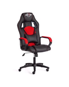 Кресло компьютерное Driver искусственная кожа чёрное с красным 55х49х126 см Tc