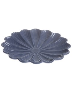 Тарелка для закусок Lotus magic 16 см темно синяя Myatashop