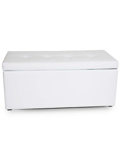 Банкетка Лонг белая экокожа 46х46х100 см Dreambag