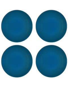 Набор тарелок Океанская синь 25 см 4 шт Top art studio