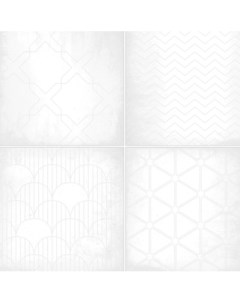 Плитка облицовочная Richard рельефная 249X500 см белый Alma ceramica