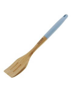 Лопатка бамбуковая с прорезями 36 см голубая Guffman