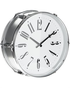 Часы настенные Drum серебряные 44 5х17 3х43 5 см Istime