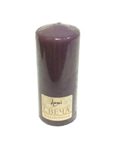 Свеча бочонок 7x18 фиолетовая Lumi