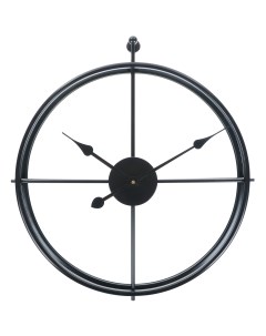 Часы настенные Круг чёрные 50 см Jjt