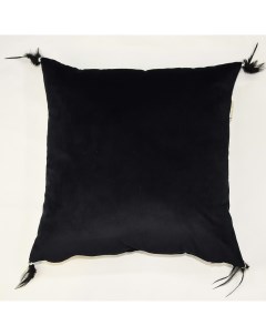 Подушка декоративная 45х45 жасмин черная Sofi de marko