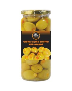 Оливки зеленые с апельсином 500 мл Deli veggy