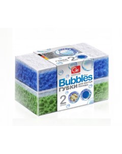 Губка Bubbles Maxi для посуды поролоновая 2 шт Grifon