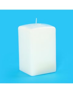 Свеча призма квадратная 6х6х10 см белая Lumi