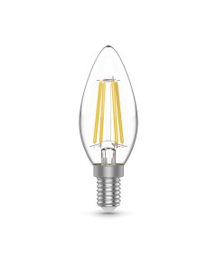 Лампа Basic Filament Свеча 5 5W 510lm 2700К Е14 LED 3 лампы в упаковке 1 20 Gauss