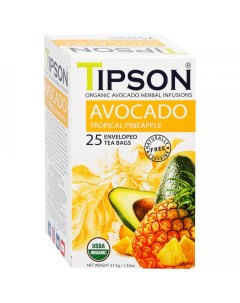 Чай органический Авокадо Ананас 25 пакетиков Tipson