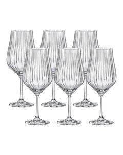 Набор бокалов для вина Тулипа оптик 550 мл 6 шт Bohemia crystall