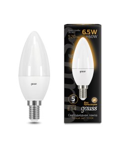 Лампа LED Candle E14 6 5W 2700К Gauss